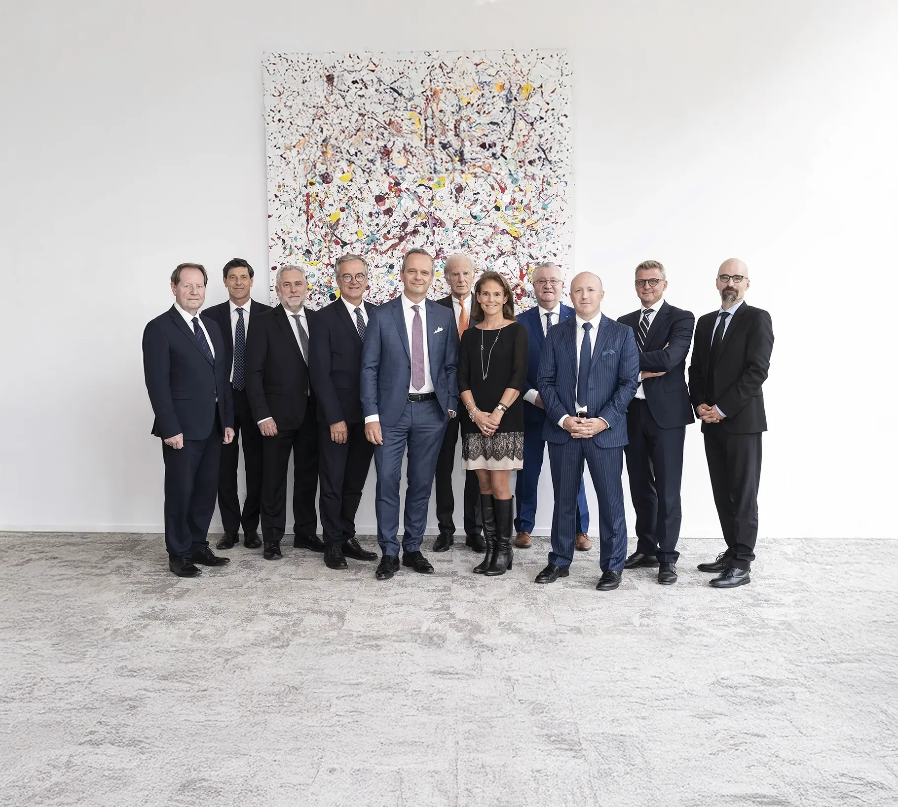 L'équipe de Waterloo Asset Management réunie dans les bureaux